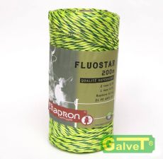 Fluostar Geflochtenes Seil Grün für elektrischen Zaun 200m