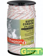 SUPER CORDON fi 4mm Geflochtenes Seil für elektrischen Zaun - 200m