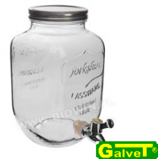 Pojemnik szklany na napoje z kranem 8l (1szt)/D p+r