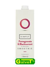 Smoothie Simply Pomegranate-Blackcurrant/pulpa owocowa owoc granatu-czarna porzeczka - 1l